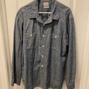 Men’s Lucky Brand Very Lightweight Denim Long Sleeve Button-Up Shirt / XL